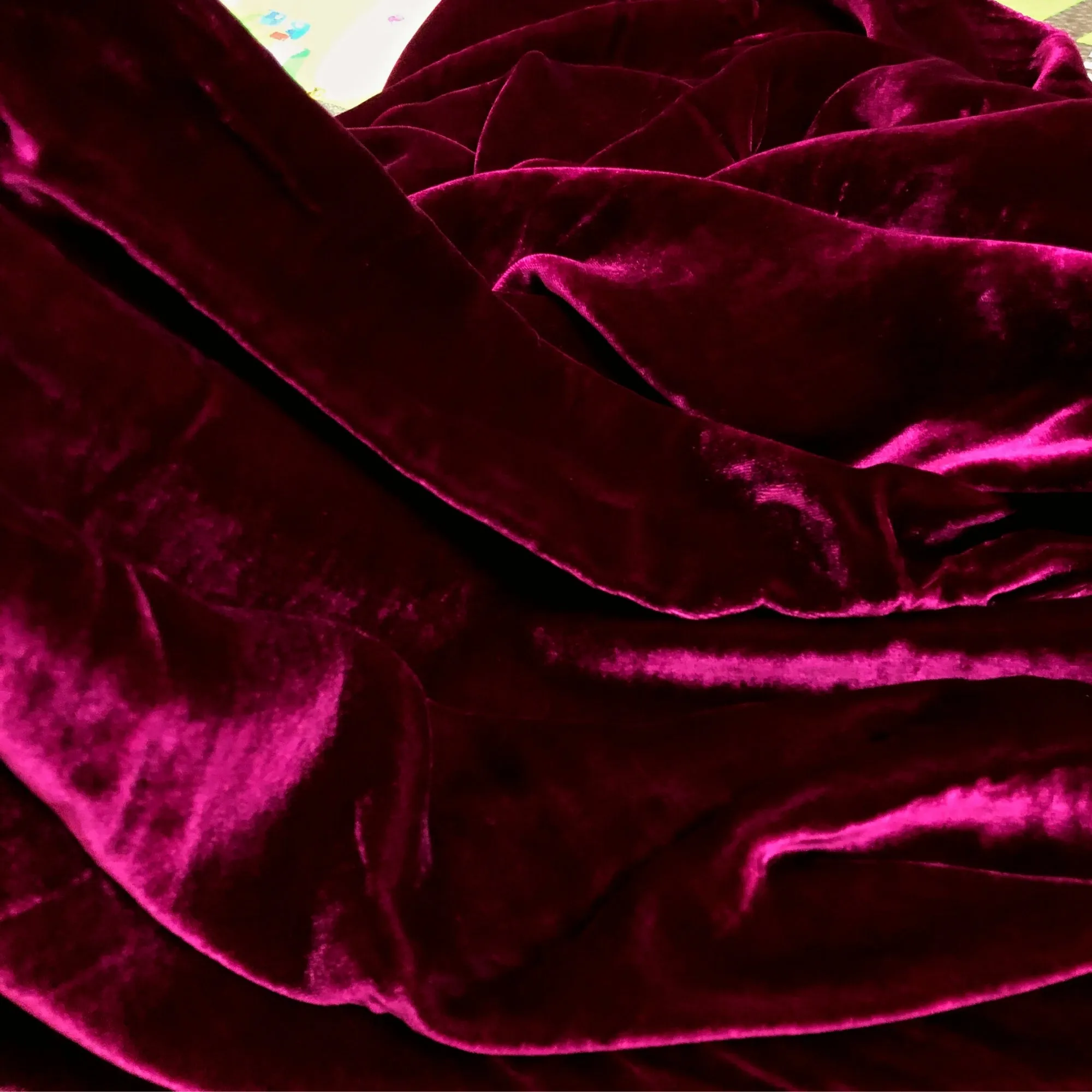 100% Pure Mulberry Silk Velvet Fabric by the yard – Luxury Silk Velvet for Dress, Skirt, High End Garment – Gift for women – Silk for sewing