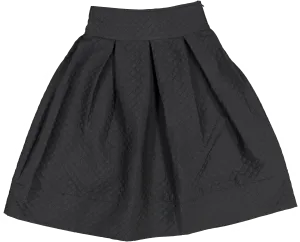 34205-SKIRT-Quilted Black