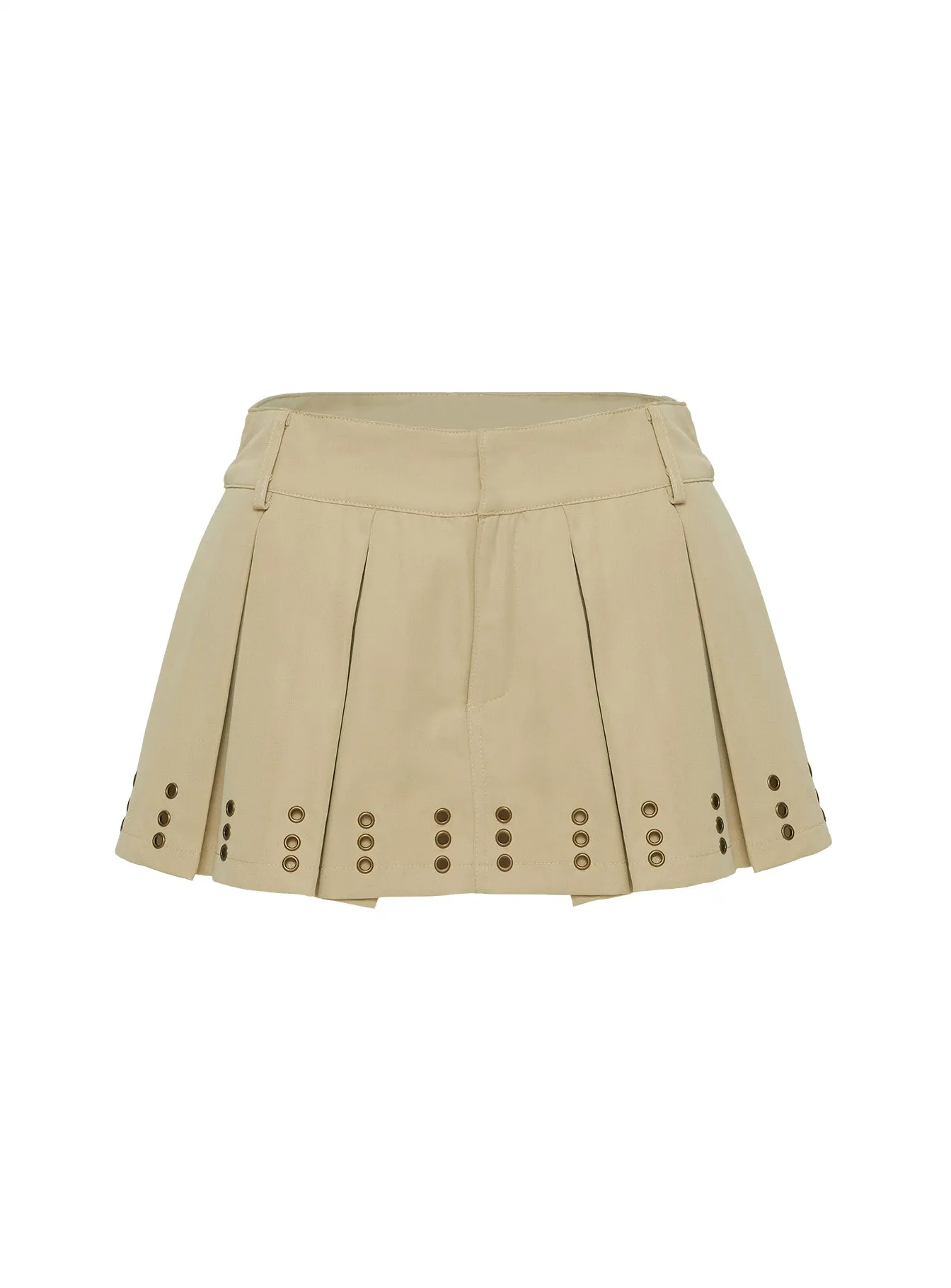 Alinzia Eyelet Skort Beige