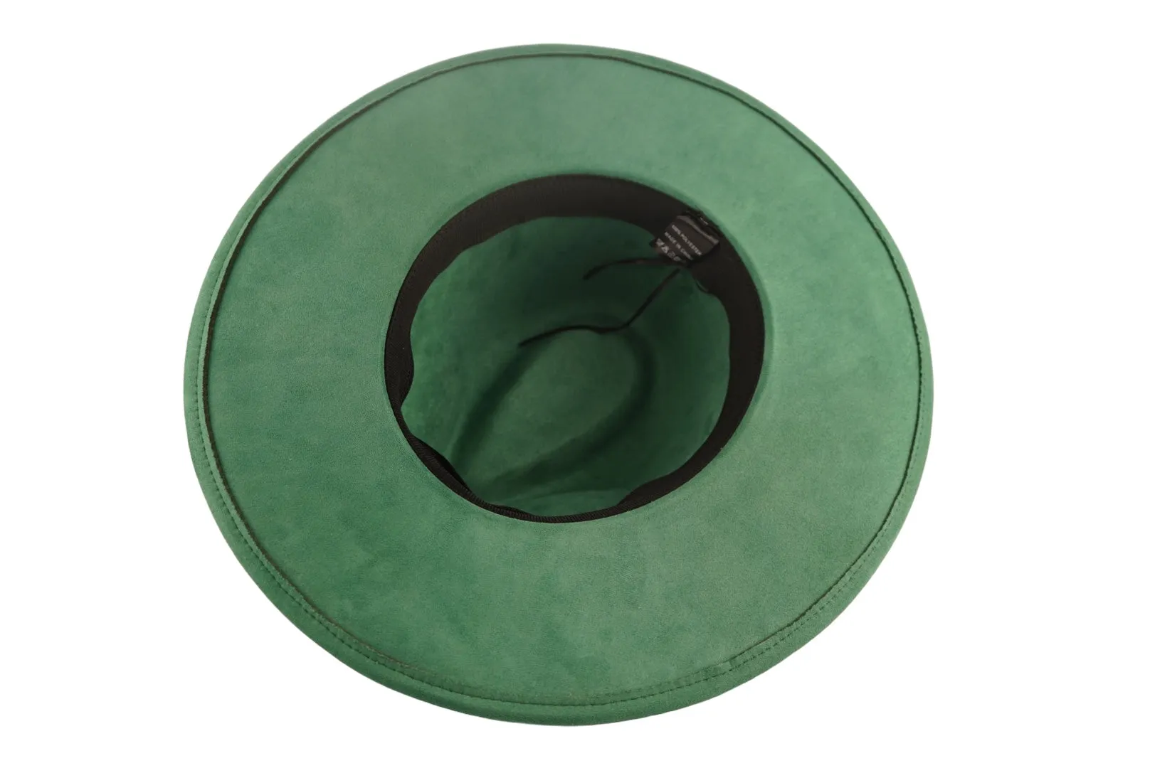 Atlanta Suede Wide Brim Fedora - Green