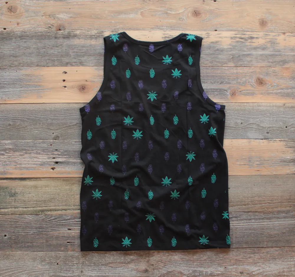 Black Grape 8 Bit Bud Tank Top