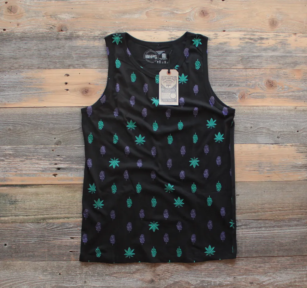 Black Grape 8 Bit Bud Tank Top