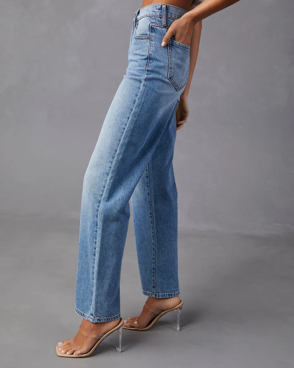 Brandis High Rise Straight Leg Jeans