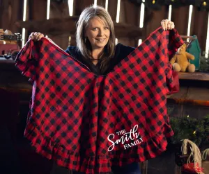 Buffalo plaid tree skirts