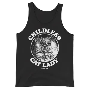 CHILDLESS CAT LADY PERSIAN Unisex Tank Top