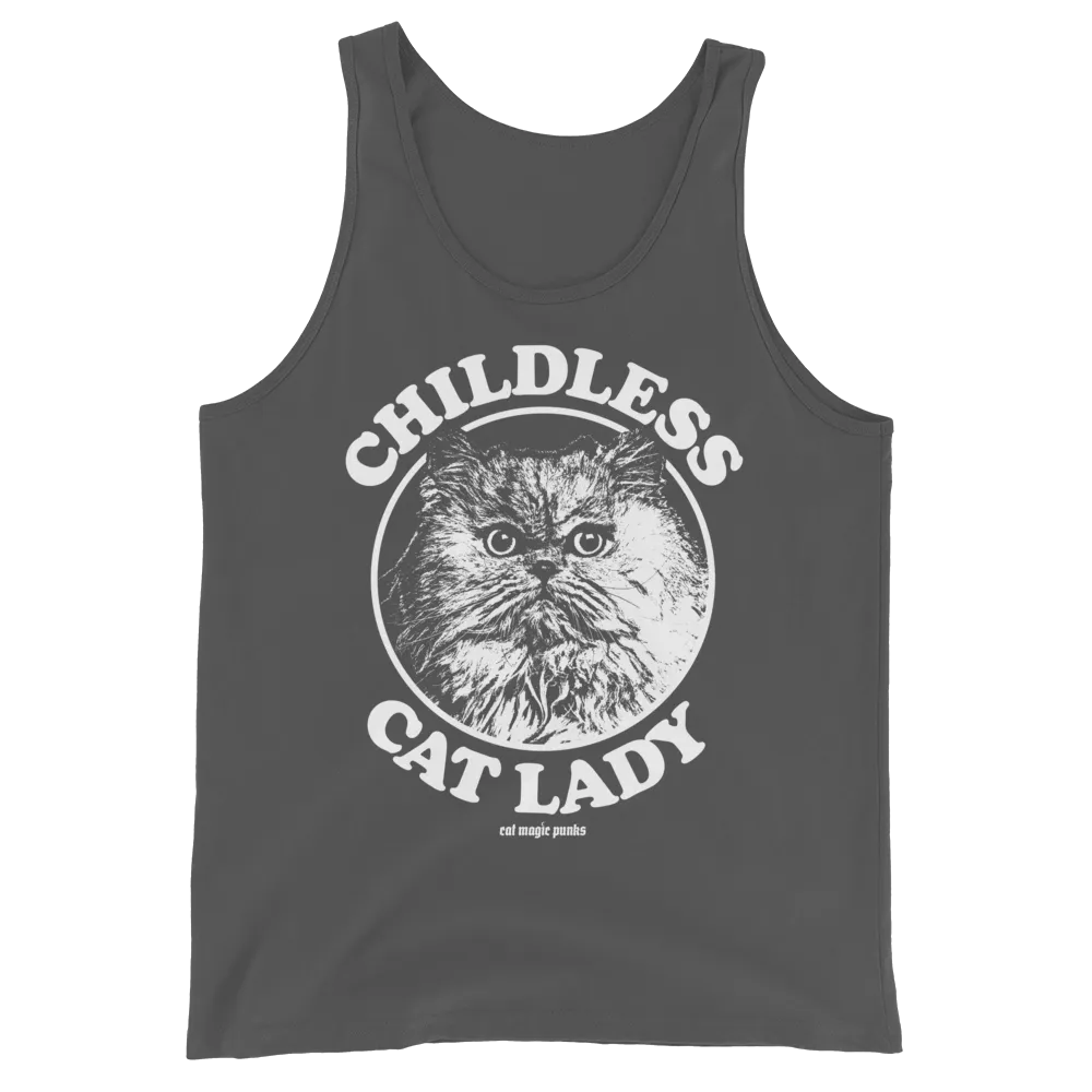 CHILDLESS CAT LADY PERSIAN Unisex Tank Top