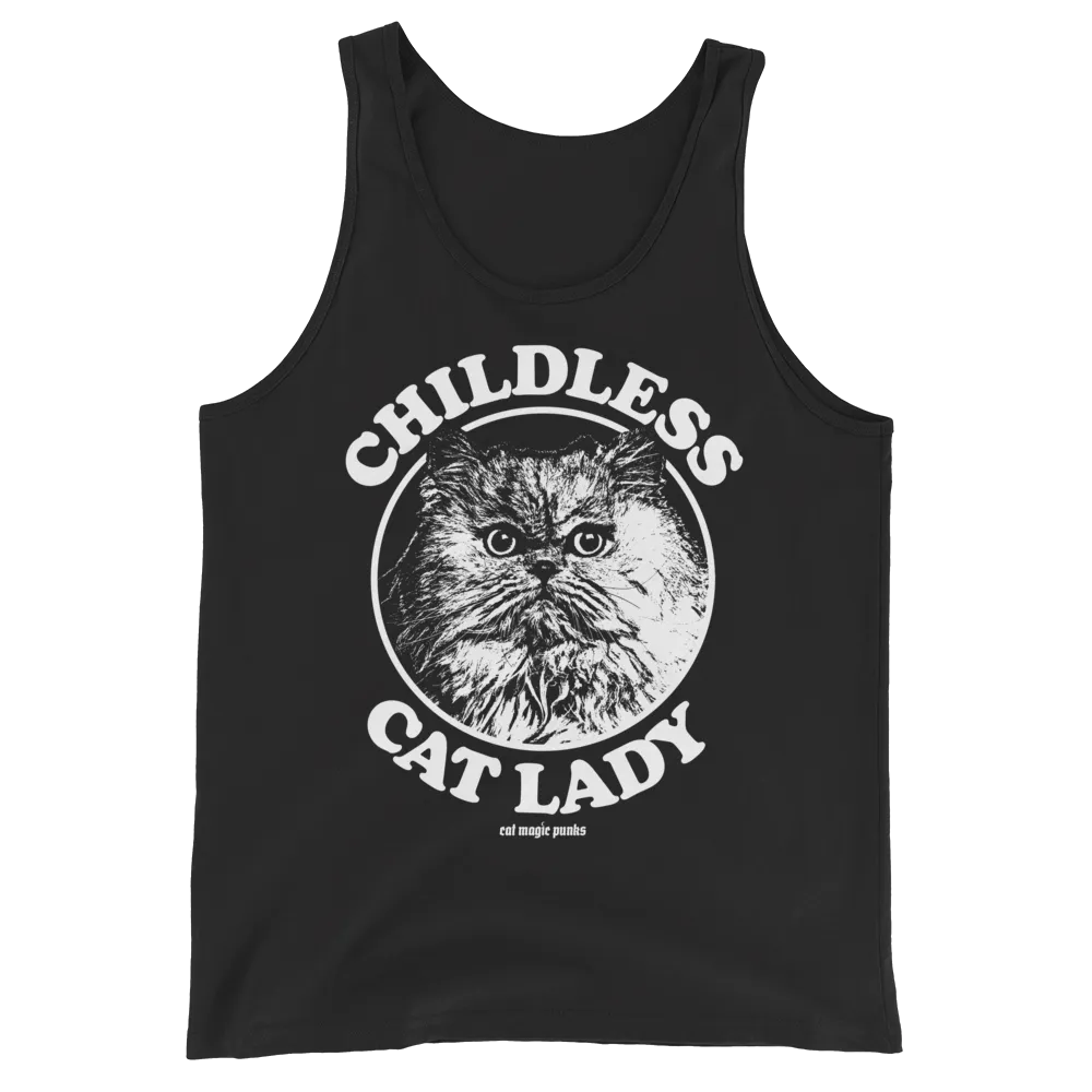 CHILDLESS CAT LADY PERSIAN Unisex Tank Top