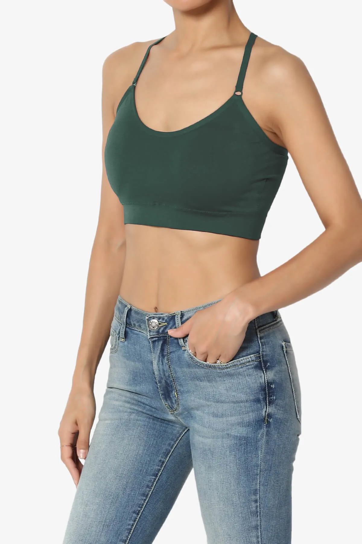 Dassie Padded Cross Back Bra Top PLUS