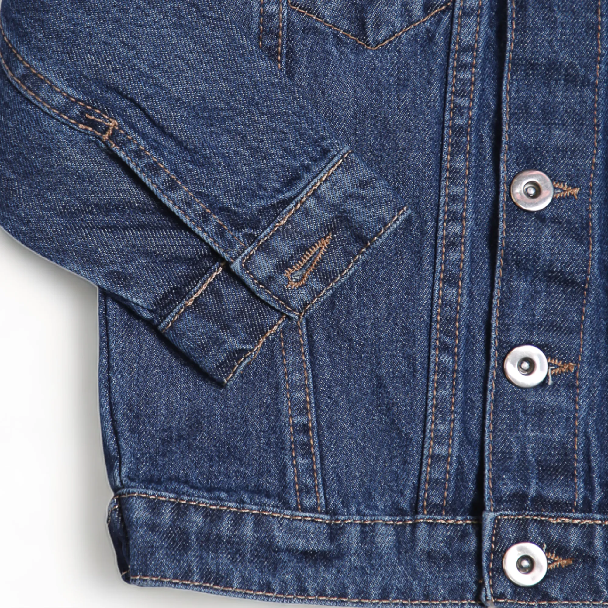 DENIM JACKET W/RIB