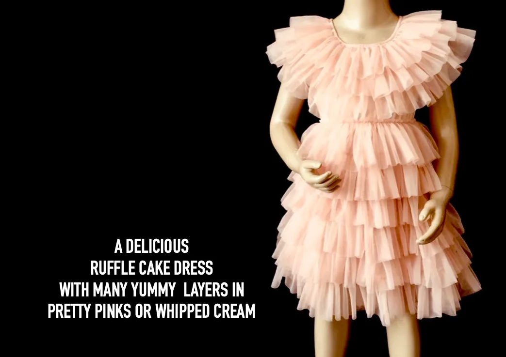 DOLLY DELICIOUS CAKE DRESS ballet pink