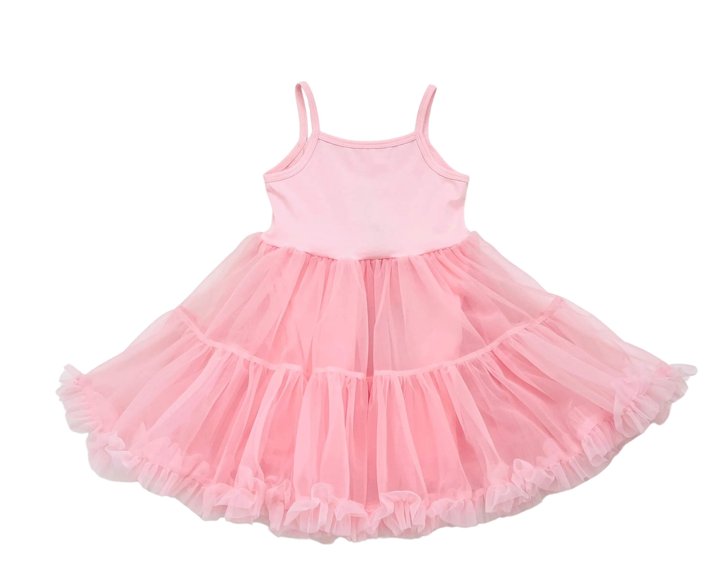 DOLLY PETTI SPAGHETTI PETTISKIRT TUTU DRESS donut pink