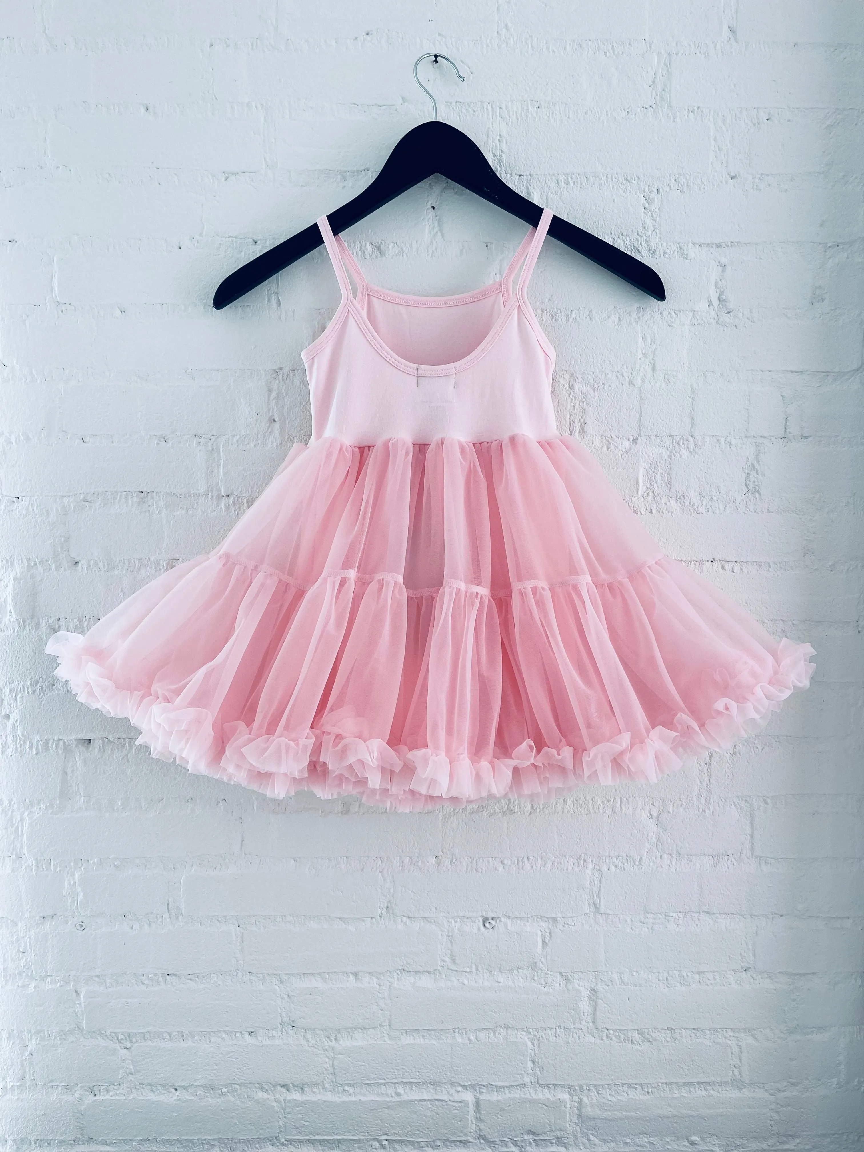 DOLLY PETTI SPAGHETTI PETTISKIRT TUTU DRESS donut pink