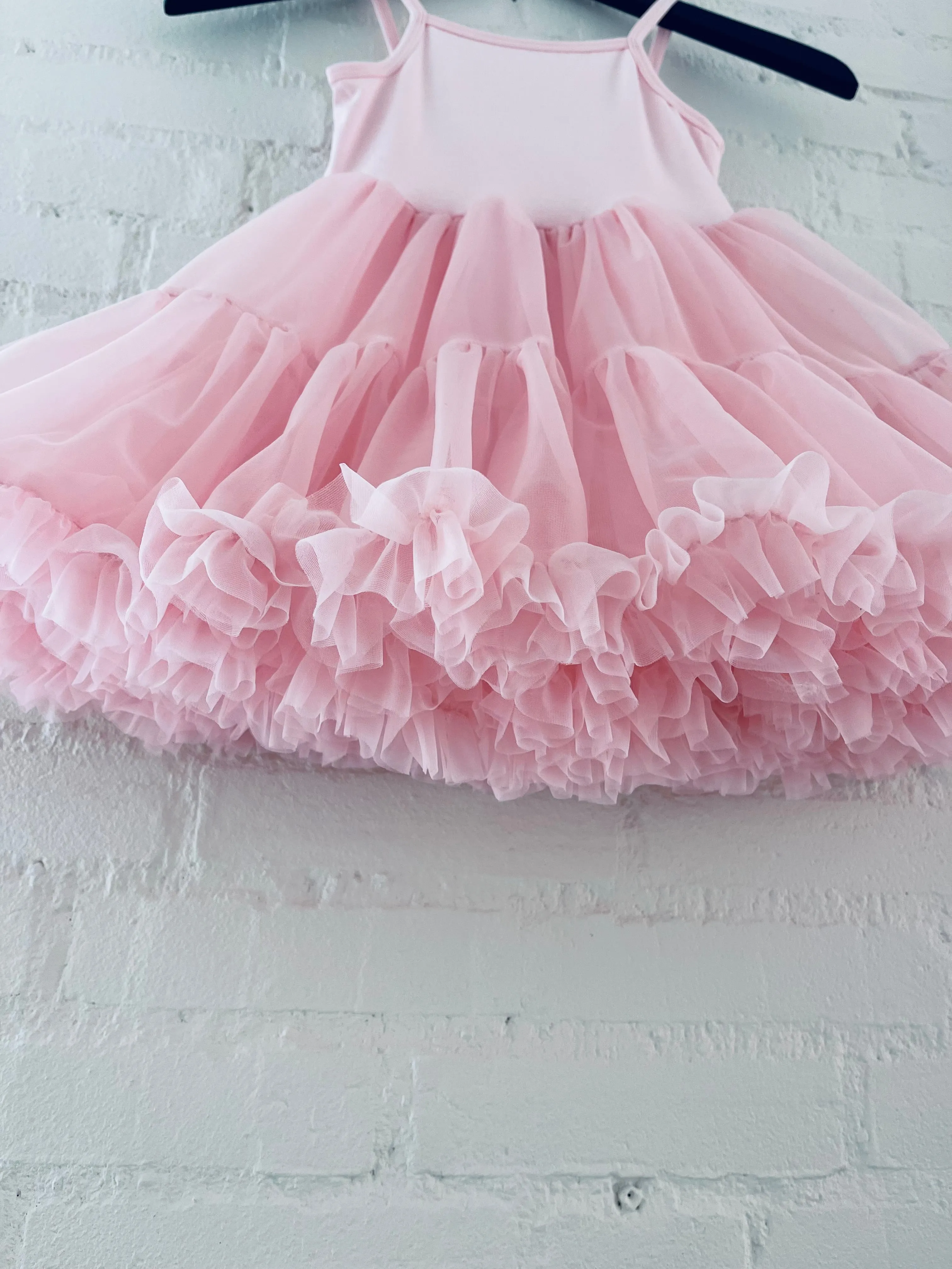 DOLLY PETTI SPAGHETTI PETTISKIRT TUTU DRESS donut pink