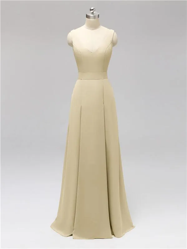 Fashion A-line V-neck Chiffon Bridesmaid Dresses