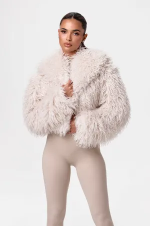 Faux Fur Cropped Jacket