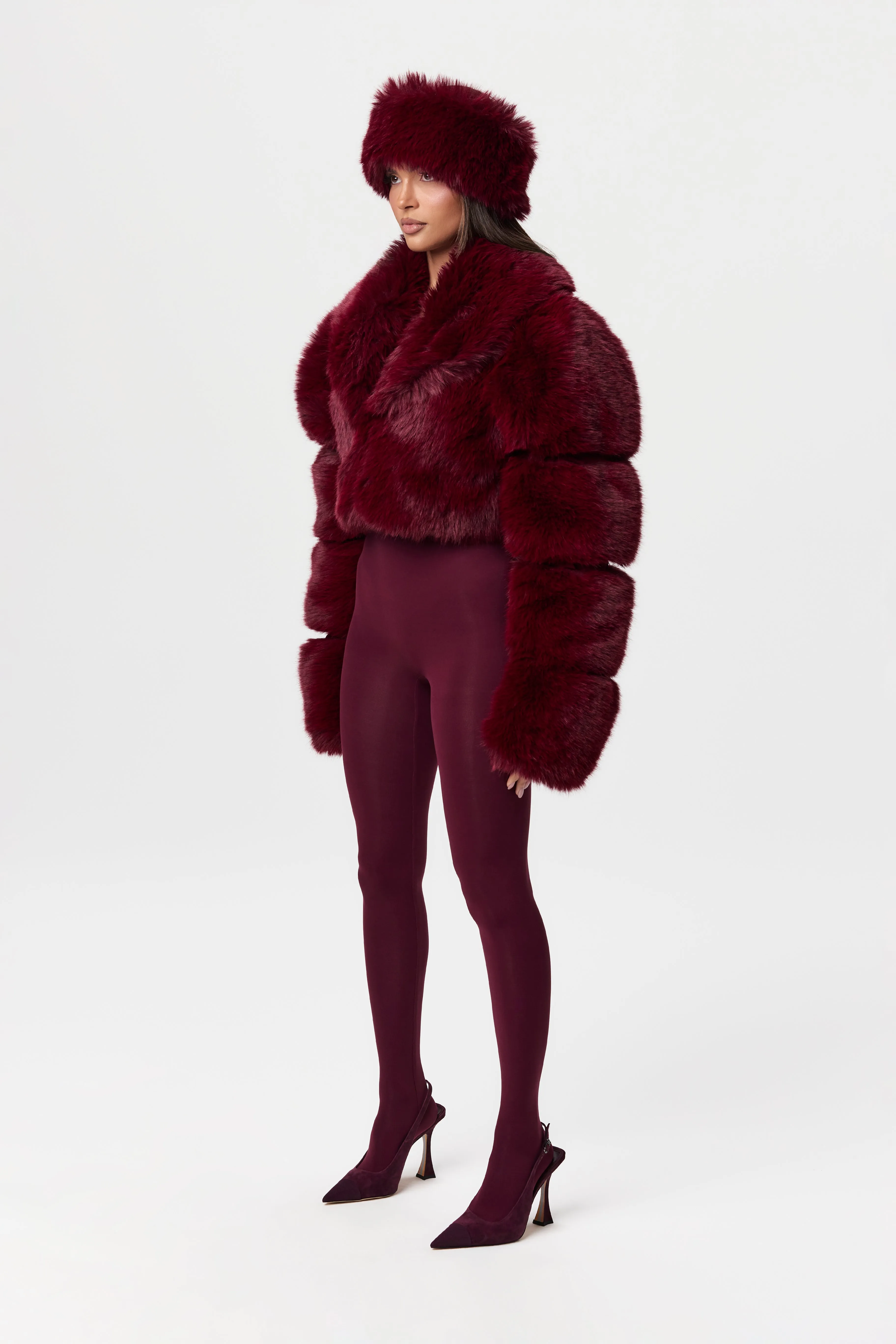 Faux Mink Pelted Jacket