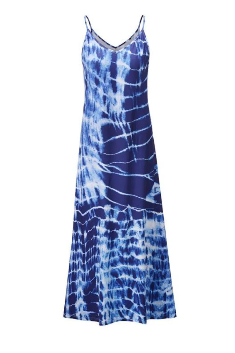 Hot Deep V Print Modern Floral Women Formal Maxi Dress