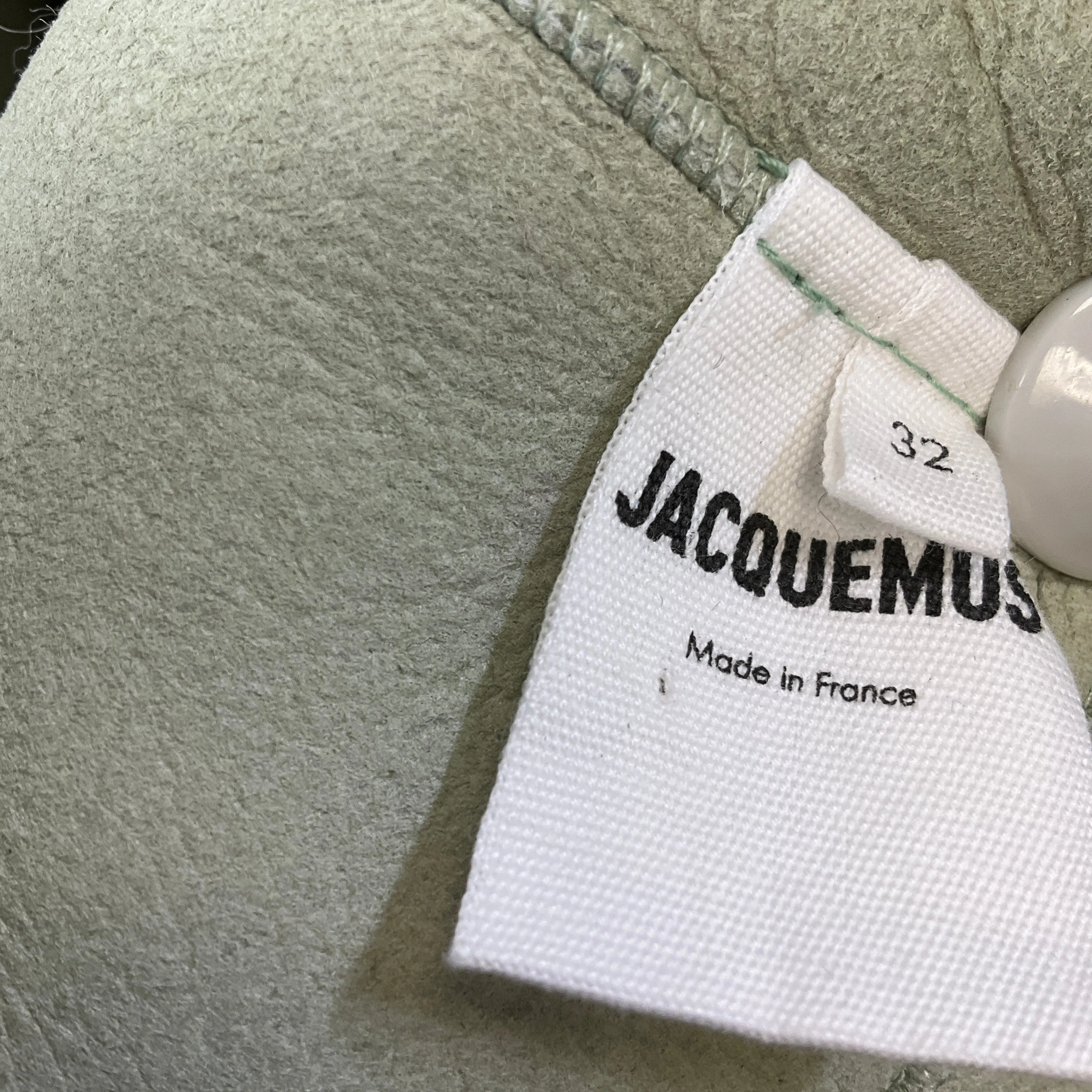 Jacquemus Le Papier Light Green Shearling Jacket