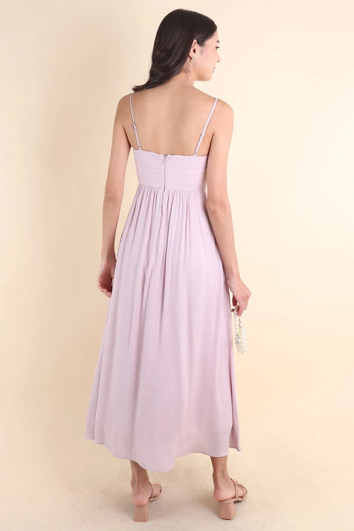 KOMMA MAXI DRESS IN PINK