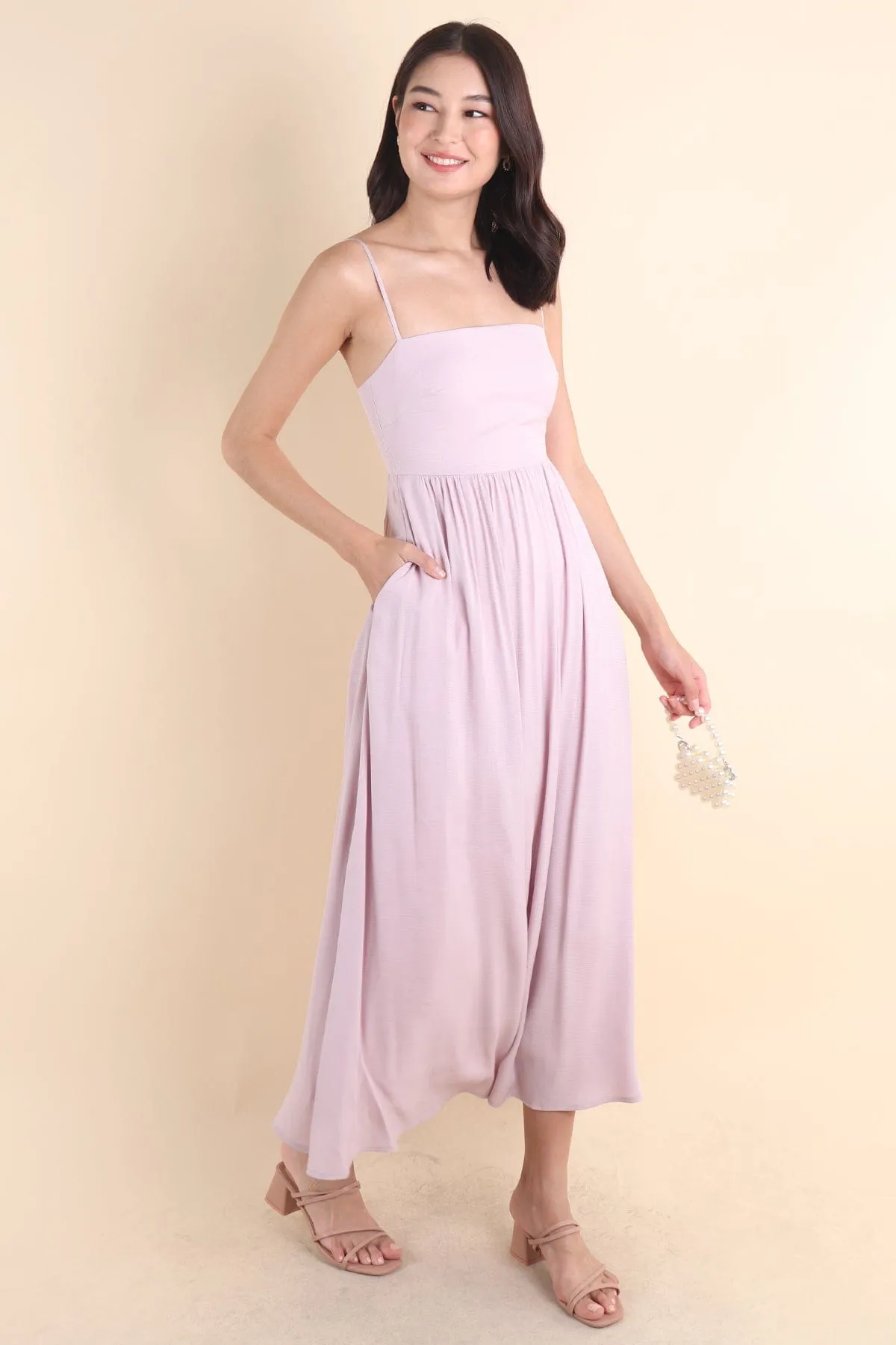 KOMMA MAXI DRESS IN PINK