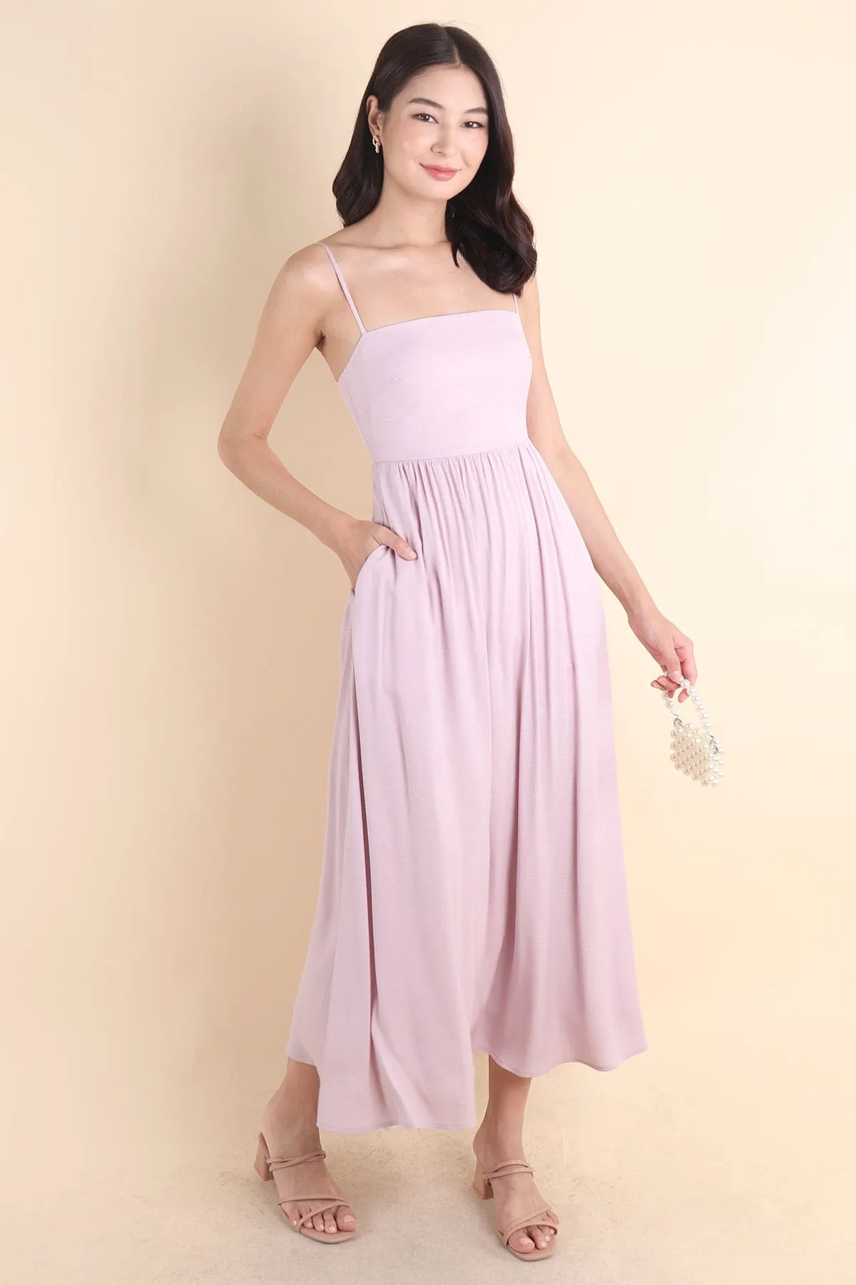 KOMMA MAXI DRESS IN PINK