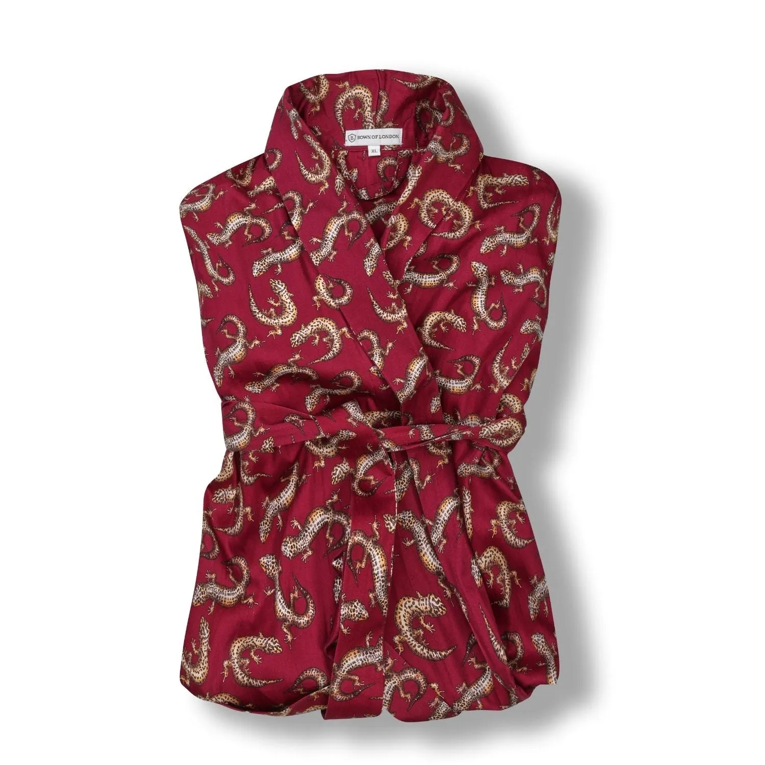 Lightweight Men's Robe - Gekko Claret