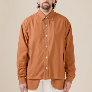 Merely Made - Vintage Nap Cropped Overshirt - Red Clay