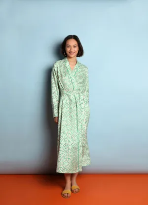 Mulberry Silk Robe - Andaman Green