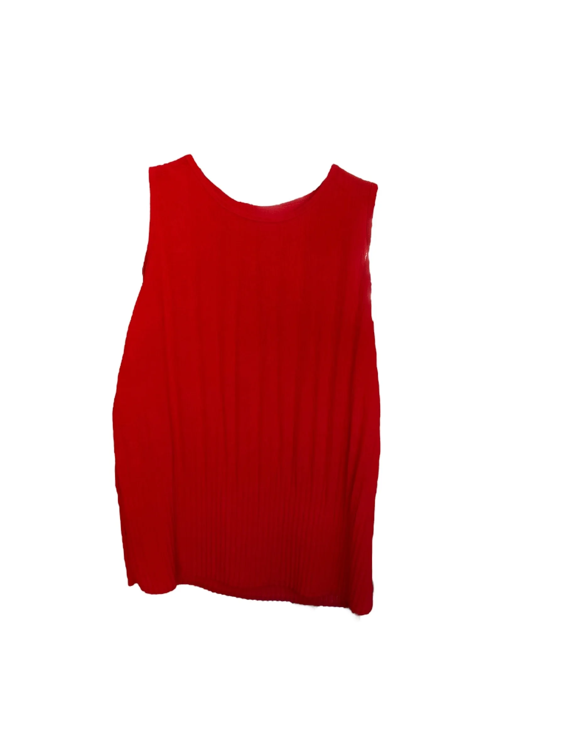 Plain Pleated Sleeveless Round neck Top (3 Colours)