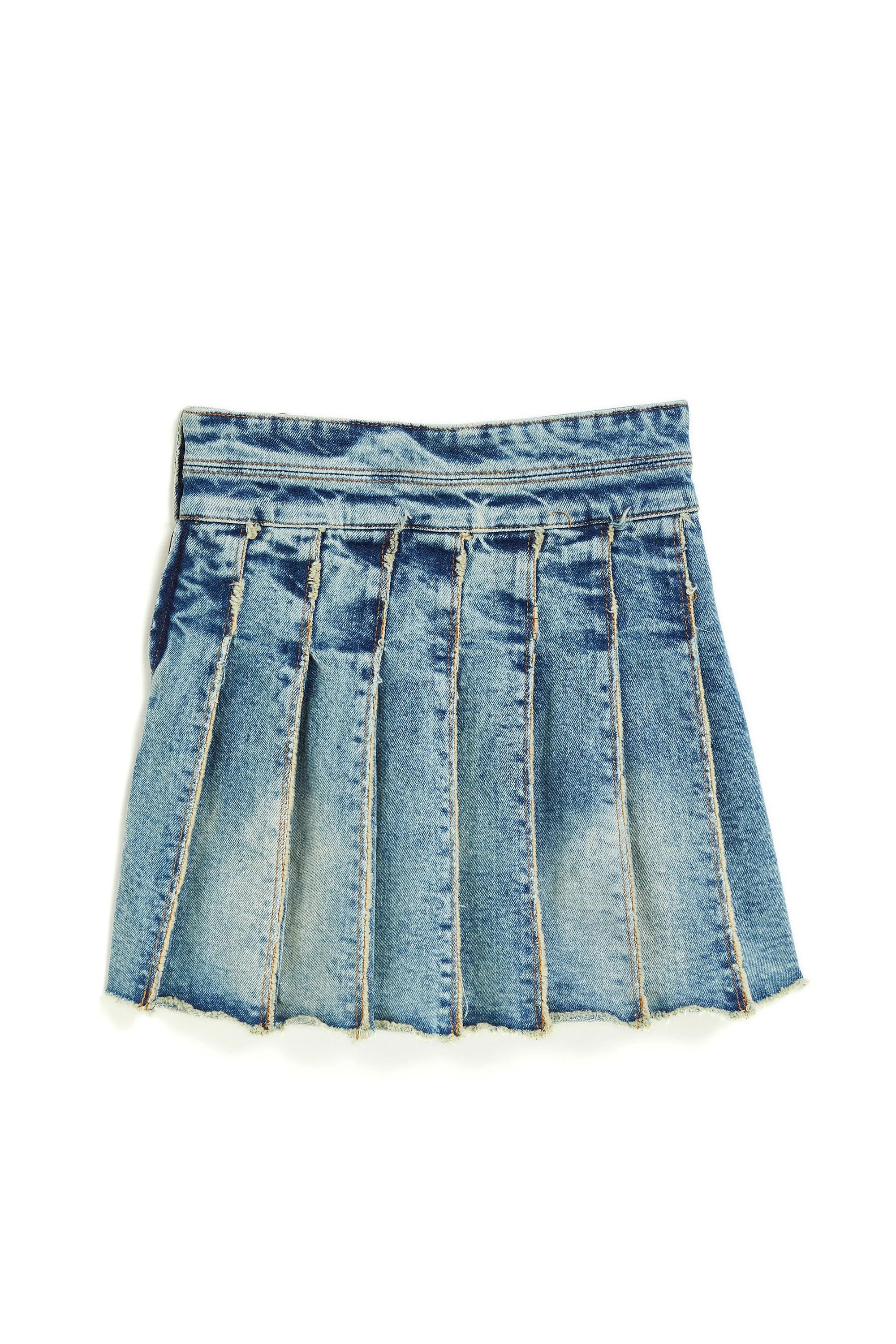 Pleated Tennis Skirt In Indigo