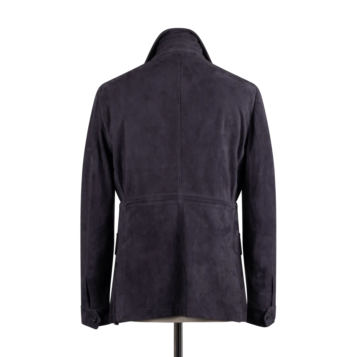 Safari Jacket in Navy Blue Suede