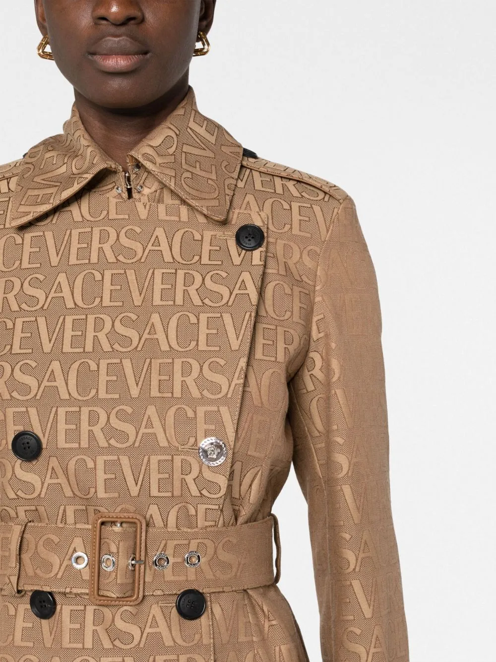 VERSACE LA VACANZA Coats Beige