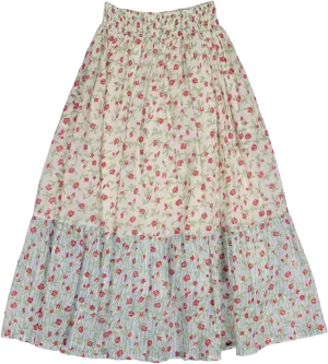 WHOOPI CUSTOM SKIRT-Crimson Wildrose