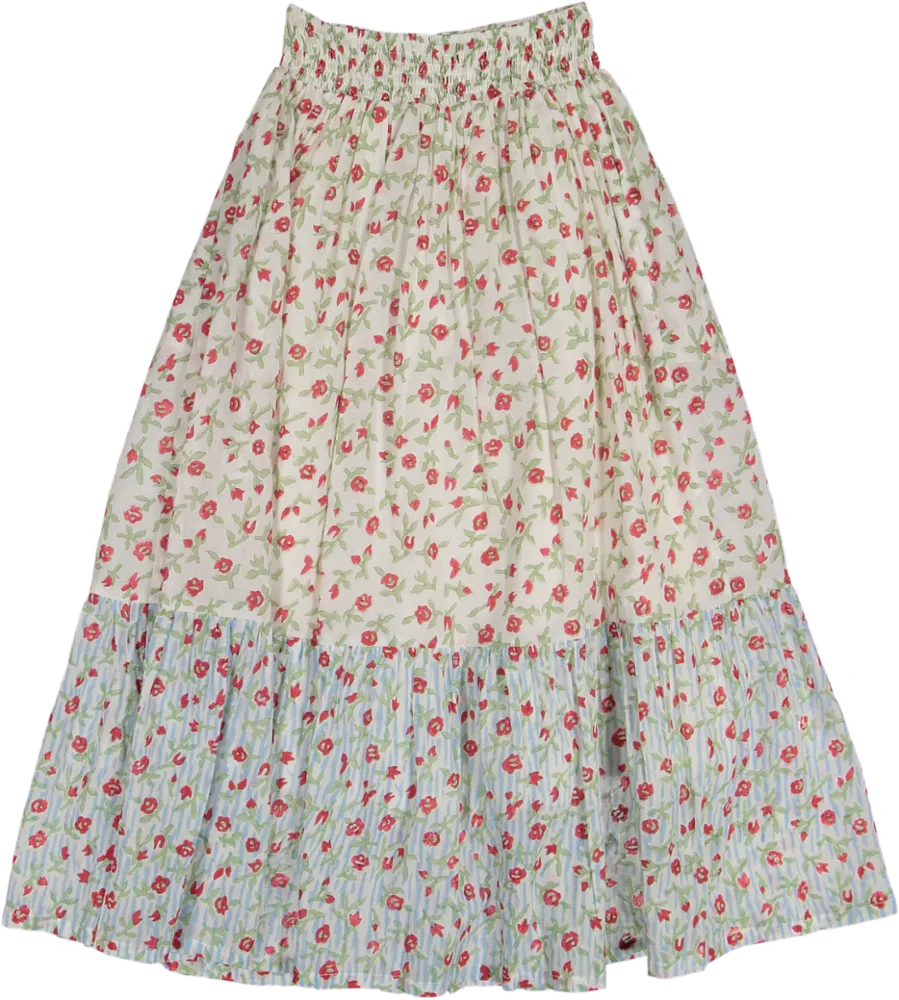 WHOOPI CUSTOM SKIRT-Crimson Wildrose